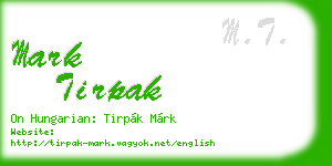 mark tirpak business card